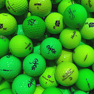 Assortment of rare and cool golf outlets balls