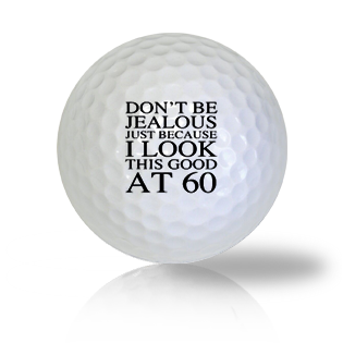 Happy 60th Birthday Golf Balls Used Golf Balls