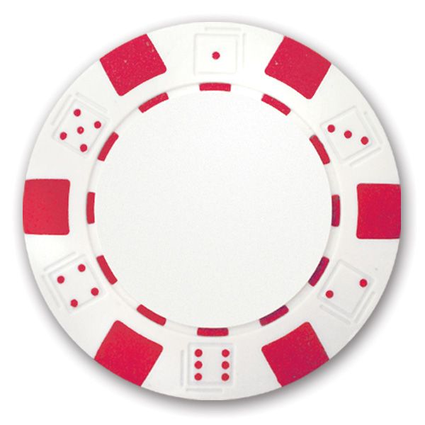 Personalized Poker Chips - Red Used Golf Balls Foundgolfballs.com